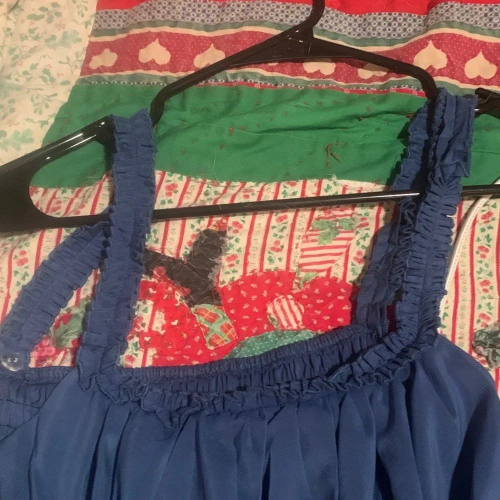 Blue Ruffled Dress - Picture 3 of 7